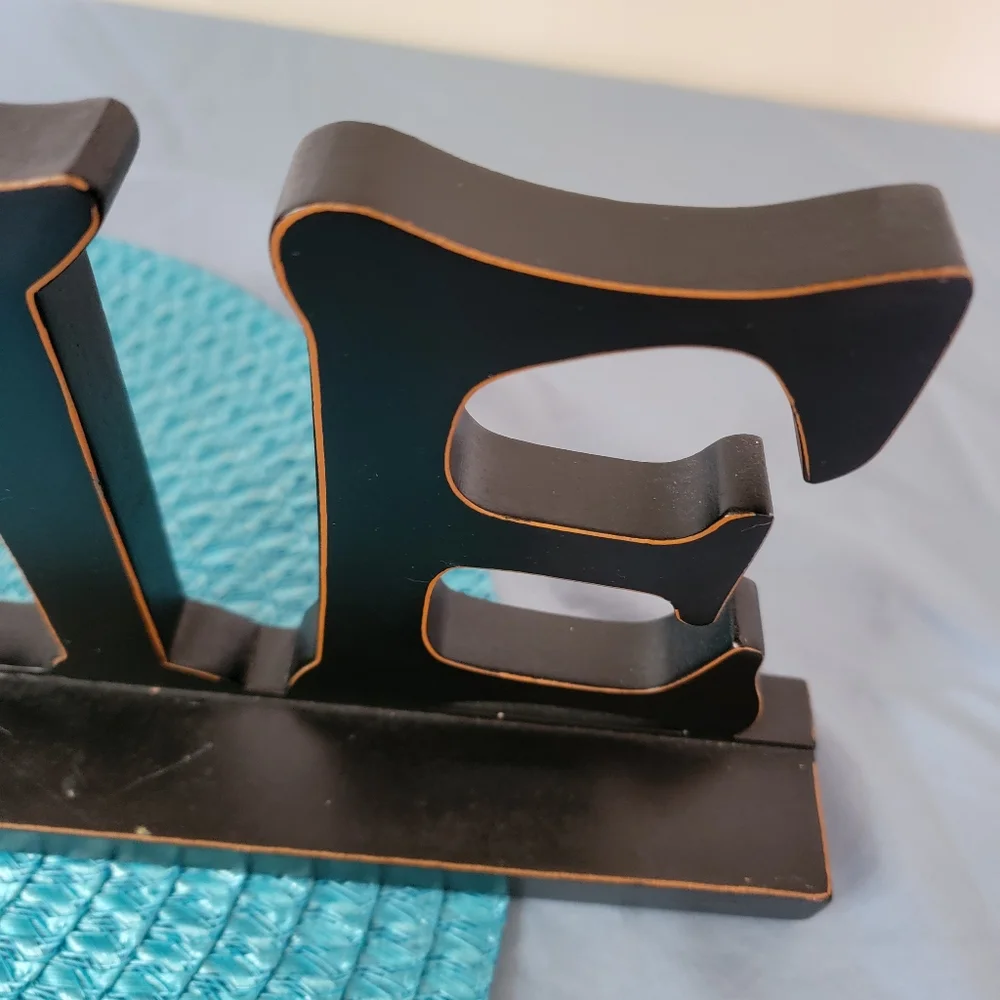 Wood Home Letter Sign